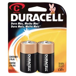 8 Pza Pila alcalina Duracell® "C", 2 piezas Surtek