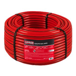 Manguera para jardín de 6 capas reforzada con conector metálico robusto 5/8", 100 m Urrea