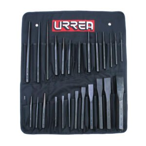 Juego de puntos, punzones , cinceles y botadores, 26 piezas Urrea