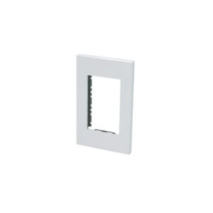 20 Pza Placa 1 módulo 1/1, línea Premium, color blanco Surtek