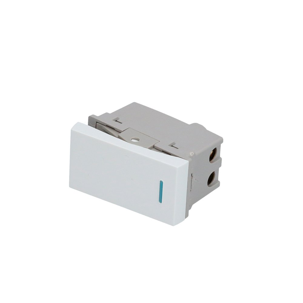 20 Pza Interruptor 3 vías 1/3, línea Premium, color blanco Surtek