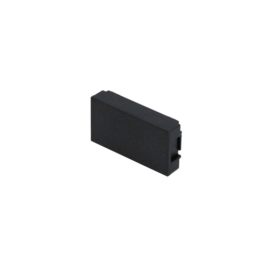 20 Pza Módulo ciego 1/3, línea Premium, color negro Surtek