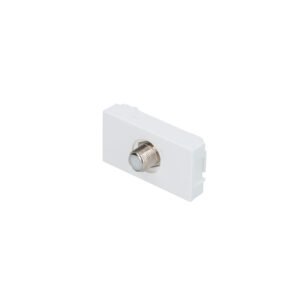 20 Pza Toma para TV 1/3, línea Premium, color blanco Surtek