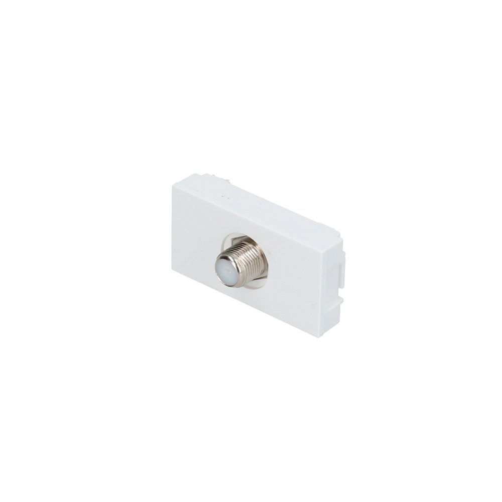 20 Pza Toma para TV 1/3, línea Premium, color blanco Surtek