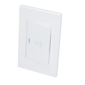 10 Pza Placa para timbre 1/1, línea Premium, color blanco Surtek