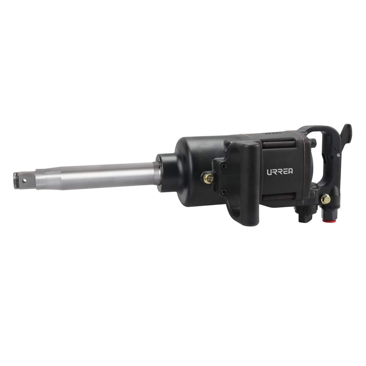 Pistola de impacto neumática cuadro de 1" 1,535 Ft-lb con extensión 9" sistema twin hammer Urrea