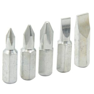 12 Pza Juego combinado de puntas phillips y planas de 1" hexágono de 1/4", 5 piezas en blíster Surtek