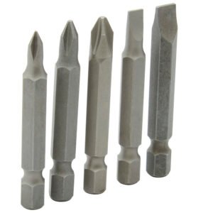 12 Pza Juego combinado de puntas phillips y planas de 2" hexágono de 1/4", 5 piezas en blíster Surtek