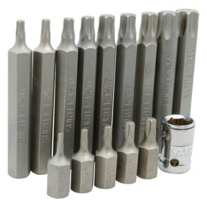 Juego de puntas Torx hexágono de 3/8", 15 piezas en blíster Surtek