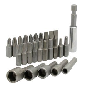 Juego combinado de puntas hexágono de 1/4" con adaptador magnético, 26 piezas en blíster Surtek