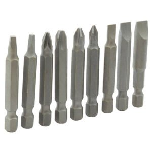 6 Pza Juego combinado de puntas hexágono de 1/4", 9 piezas en blíster Surtek