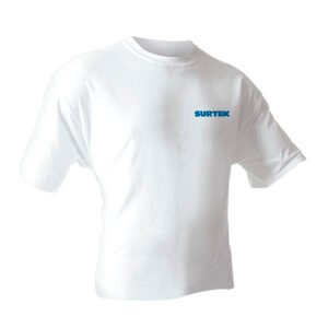 Playera cuello redondo color blanco talla L Surtek