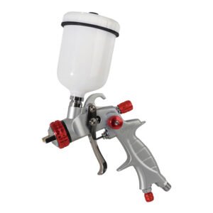 Pistola para pintar con alimentación de gravedad, capacidad 100 ml, 22 PSI Urrea