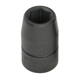 6 Pza Dado de impacto cuadro de 1/2", 6 puntas, en pulgadas, 3/8" Surtek