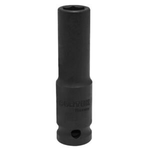 Dado de impacto largo cuadro de 1/2", 6 puntas, en pulgadas, 7/16" Surtek