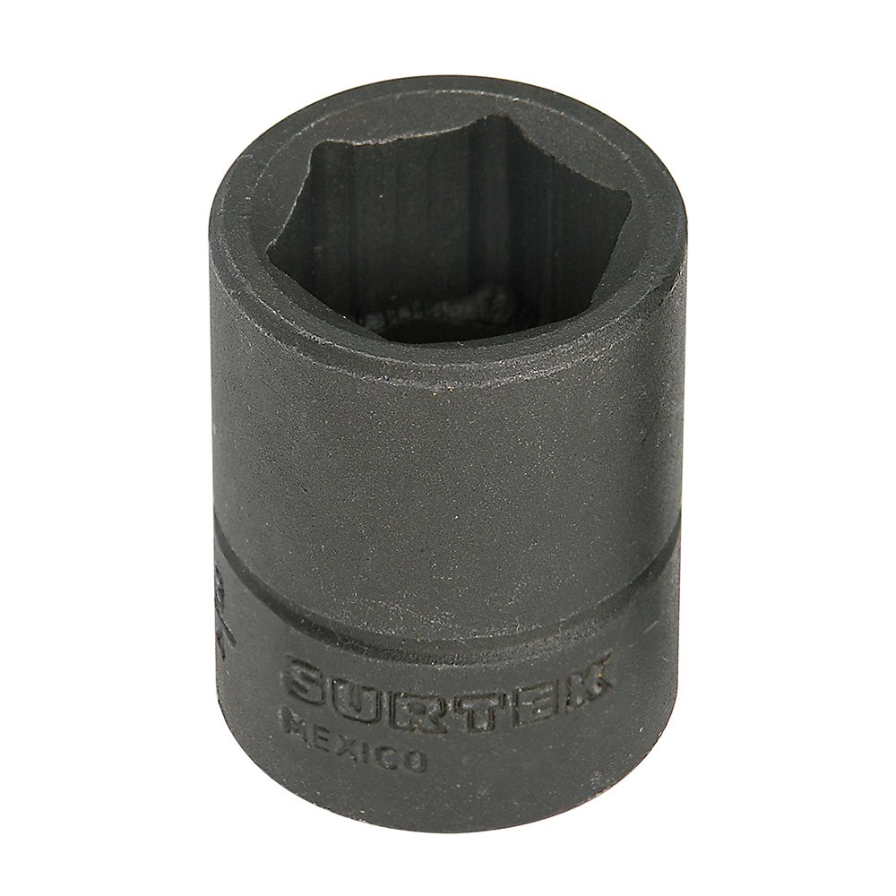 6 Pza Dado de impacto cuadro de 1/2", 6 puntas, métrico, 17 mm Surtek