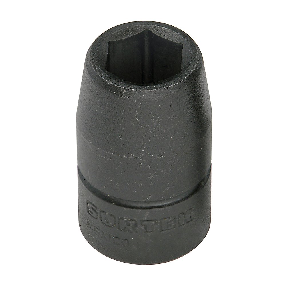 6 Pza Dado de impacto cuadro de 1/2", 6 puntas, en pulgadas, 9/16" Surtek
