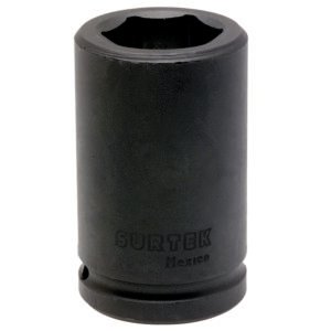 Dado de impacto largo cuadro de 3/4", 6 puntas, en pulgadas, 1-3/8" Surtek