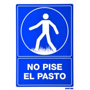 3 Pza Señal "No pise el pasto" Surtek
