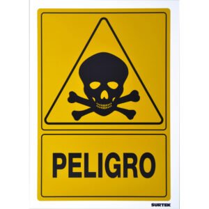 3 Pza Señal "Peligro" Surtek