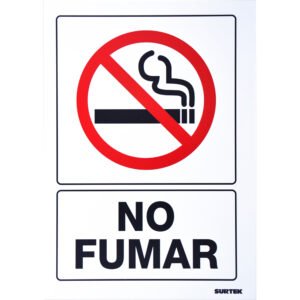 3 Pza Señal "No fumar" Surtek