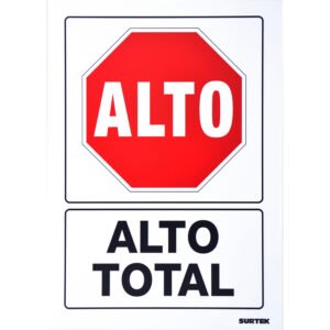 3 Pza Señal "Alto total" Surtek