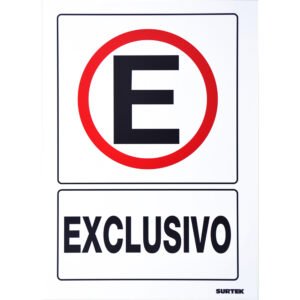 3 Pza Señal "Exclusivo" Surtek