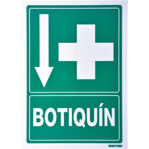 3 Pza Señal "Botiquín" Surtek