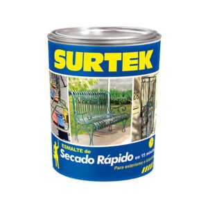 6 Pza Esmalte de secado rápido 1 Lt color rojo Surtek