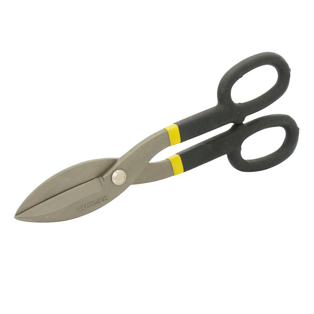 4 Pza Tijeras para hojalatero con mango rubber grip 12" Surtek