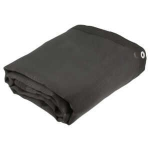 Toldo de malla sombra color negro 5 m x 3.60 m Surtek