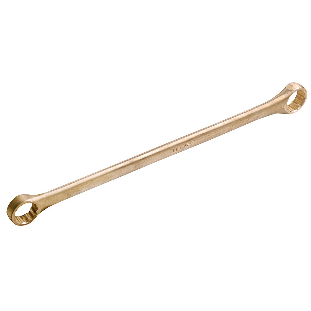 Llave de estrías de bronce-aluminio antichispa de 15° en pulgadas de 1-7/16" x 1-1/2" Urrea