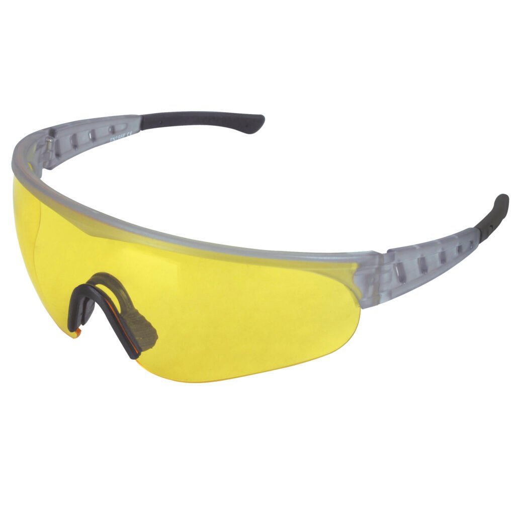 12 Pza Lentes de seguridad modelo Apolo, ámbar Urrea