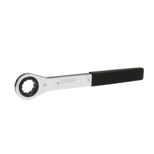 Llave de estrías pulido espejo plana de matraca métrica, 12 puntas, 24 mm Urrea