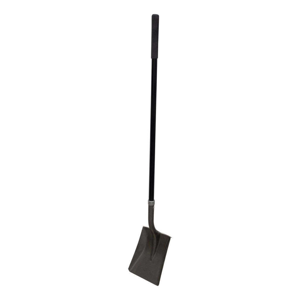 3 Pza Pala con mango largo de fibra de vidrio con anillo crimpado, cuadrada Surtek