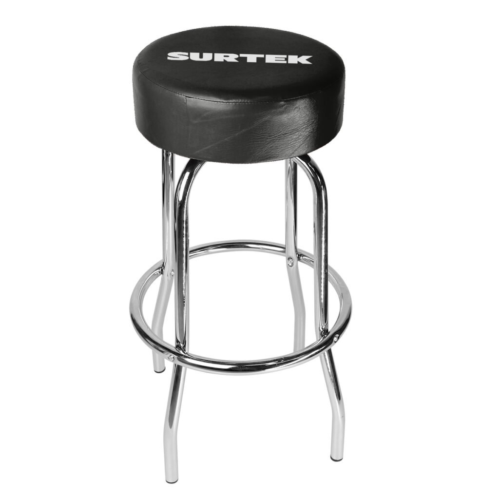 Banco para mecánico acolchonado color negro, 77 cm Surtek